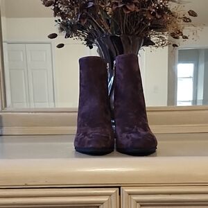 AEROSOLES Women's Purple Ankle Boots